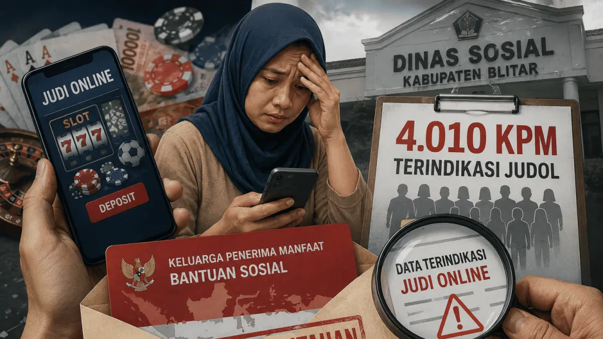 4.010 KPM Bantuan Sosial di Blitar Terindikasi Judi Online, Dinsos Gelar Verifikasi Data