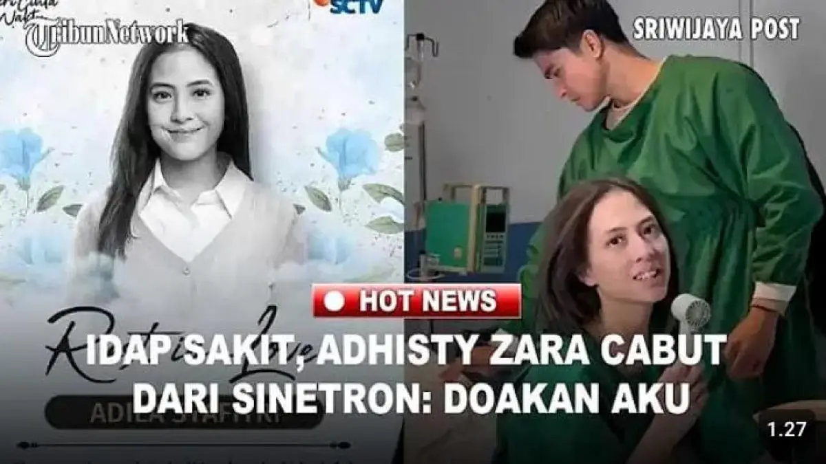 Adhisty Zara Mundur dari Sinetron Beri Cinta Waktu, Fokus pada Pemulihan Kesehatan