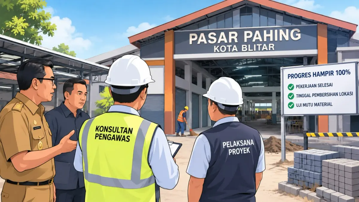 DPRD Kota Blitar Soroti Kinerja Konsultan Pengawas Pemeliharaan Pasar Pahing