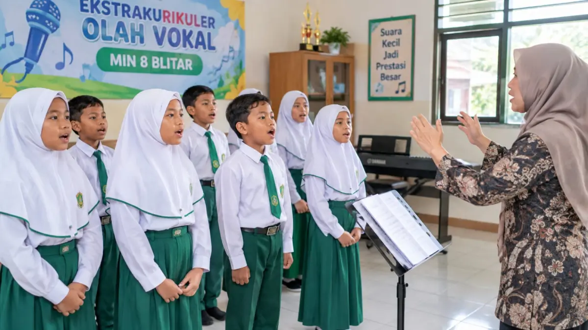 Ekskul Olah Vokal MIN 8 Blitar: Wadah Berkembangnya Bakat Bernyanyi Siswa