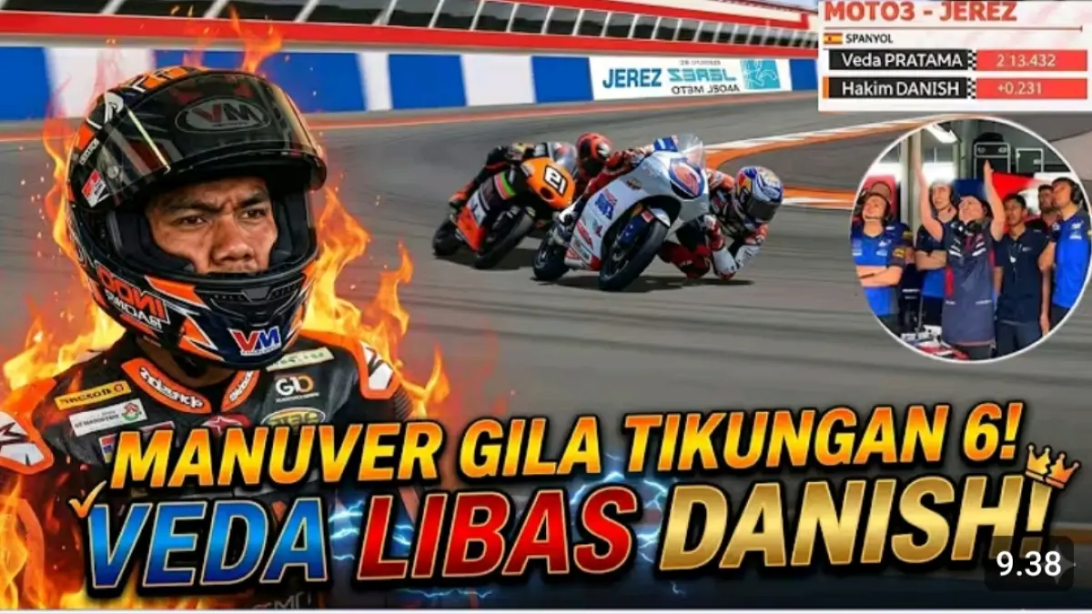 Feda Ega Pratama Tarik Perhatian di Moto3 Jerez: Overtake Cemerlang Terhadap Hakim Danish