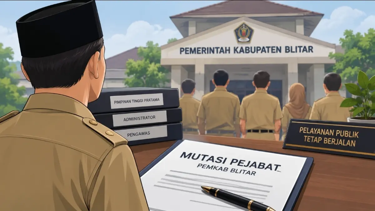 Hari Ini, Pemkab Blitar Gelar Mutasi Pejabat untuk Penyegaran dan Optimalisasi Pelayanan Publik