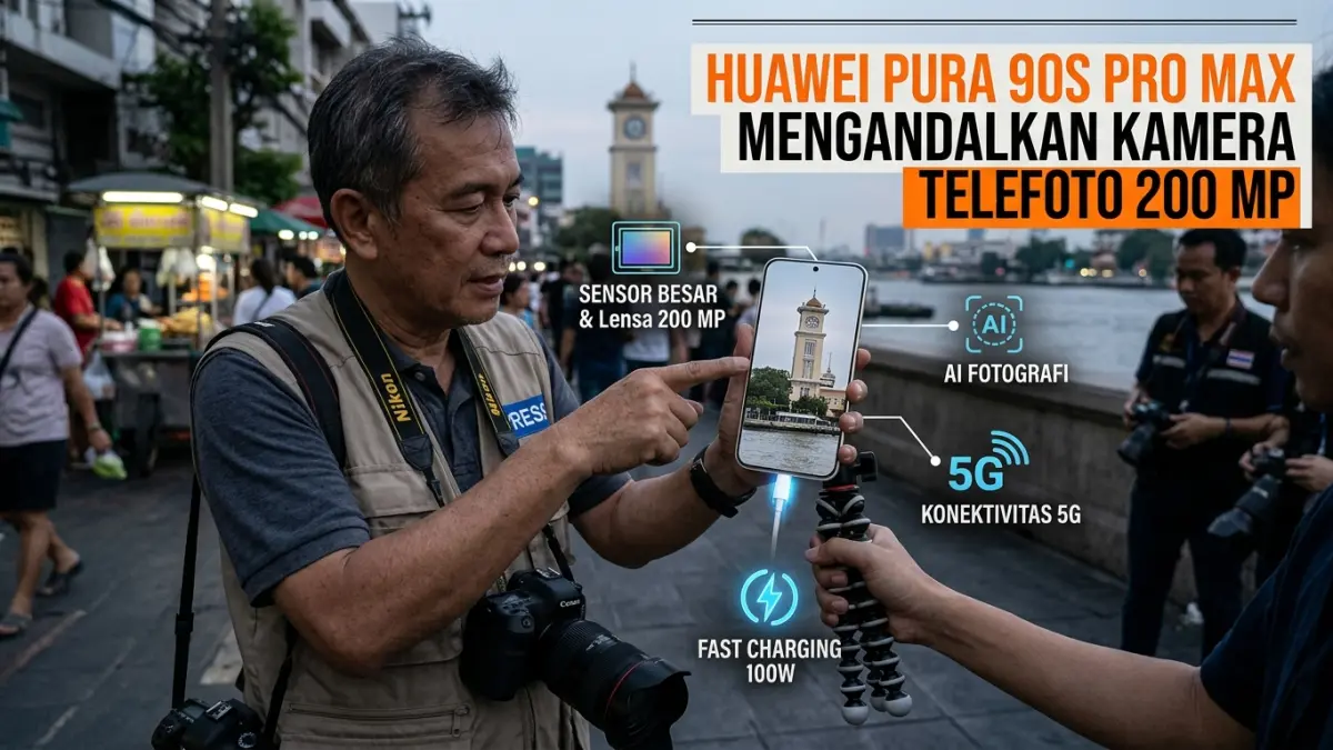 Huawei Pura 90S Pro Max Resmi Hadir di Indonesia: Andalkan Kamera Telefoto 200 MP untuk Fotografi Mobile
