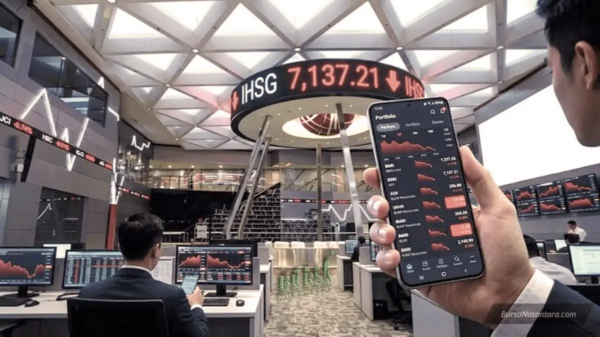 IHSG Terpuruk 10,76 Persen, Ratusan Saham Di Bawah Tekanan Jual di Pasar Modal
