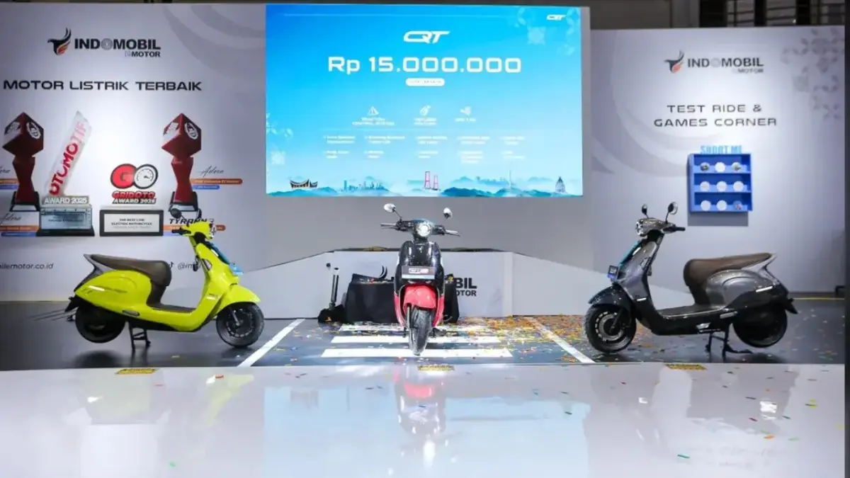 Indomobil eMotor Quty: Skutik Listrik Imut yang Mampu Tempuh 135 KM Hanya dengan Rp15 Jutaan