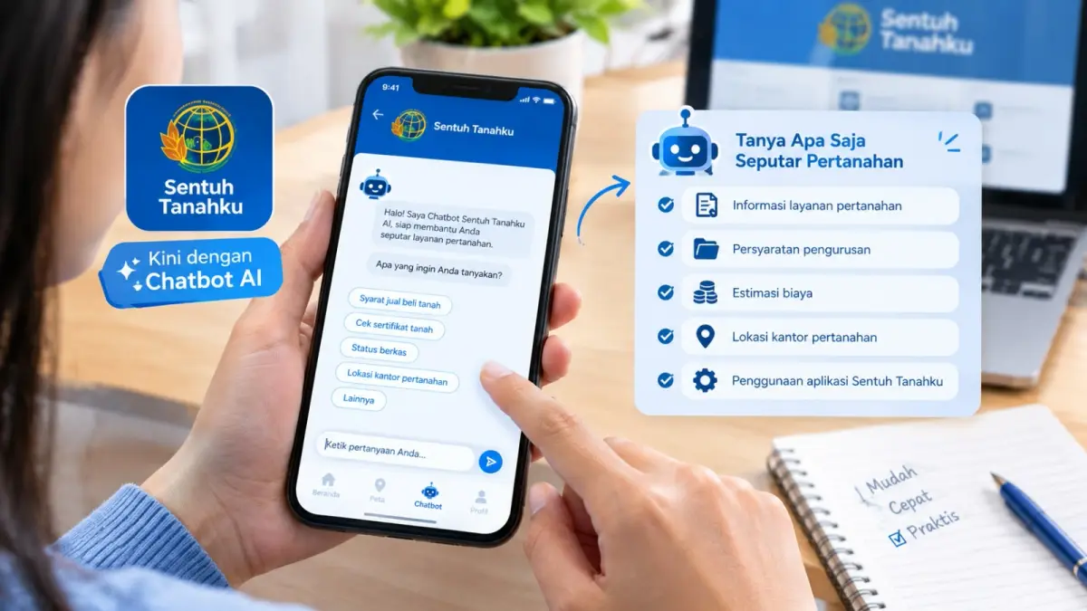 Inovasi Chatbot AI di Aplikasi Sentuh Tanahku: Mudahkan Akses Informasi Pertanahan di Blitar