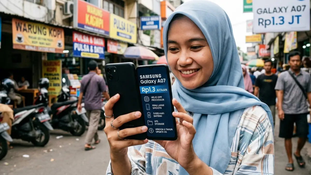 Inovasi Samsung Galaxy A07: HP Entry-Level dengan Fitur Menggiurkan Mulai Rp1,3 Jutaan
