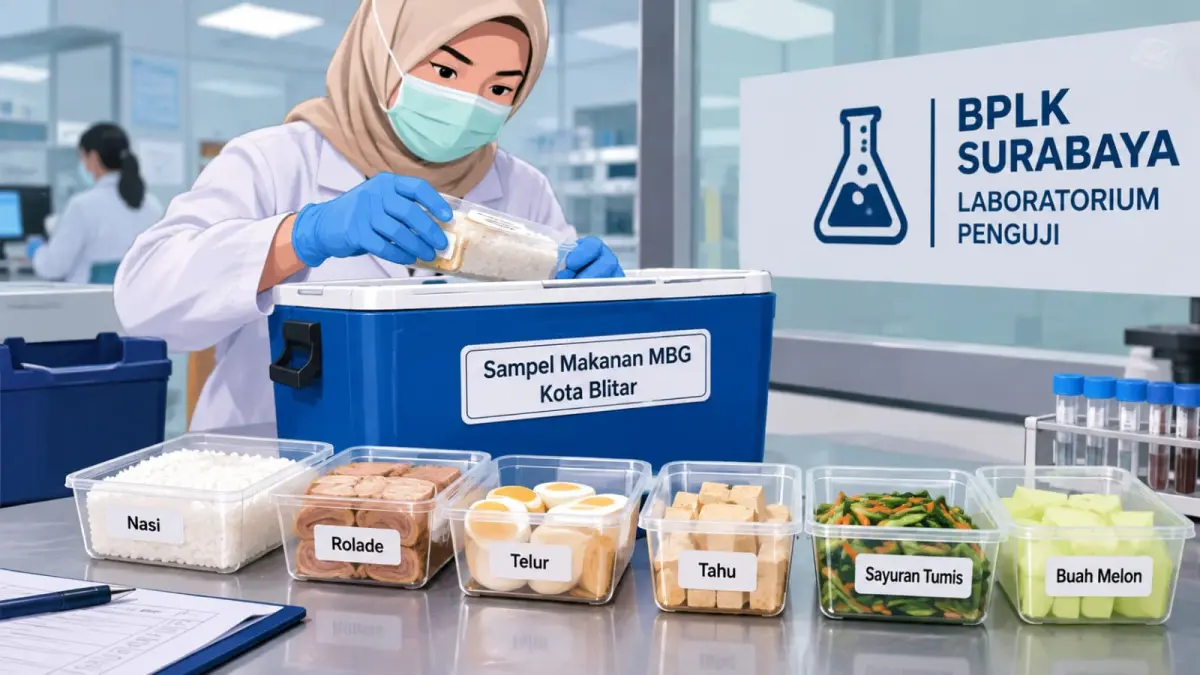 Investigasi Dinkes Blitar: Pengiriman Sampel Makanan MBG ke Laboratorium untuk Menjamin Kesehatan Siswa