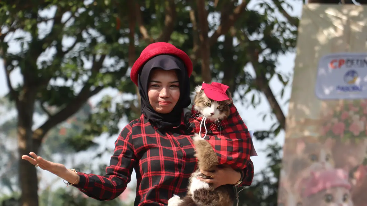 Kemeriahan Festival Kucing di RTH Kanigoro Blitar Rayakan Kebersamaan Pencinta Anabul