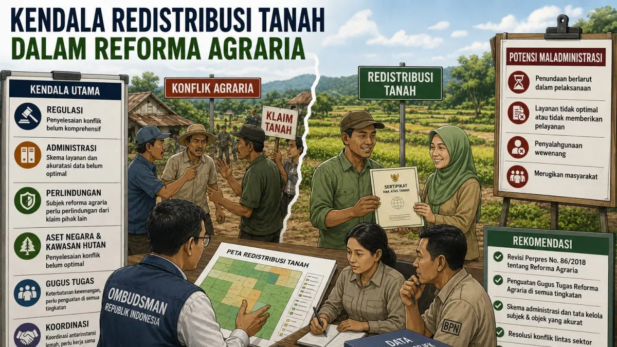 Kendala Redistribusi Tanah di Blitar: Temuan Ombudsman RI Terkait Reforma Agraria