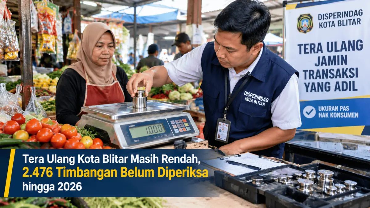 Kesadaran Tera Ulang di Blitar Masih Minim, 2.476 Timbangan Menanti Pemeriksaan