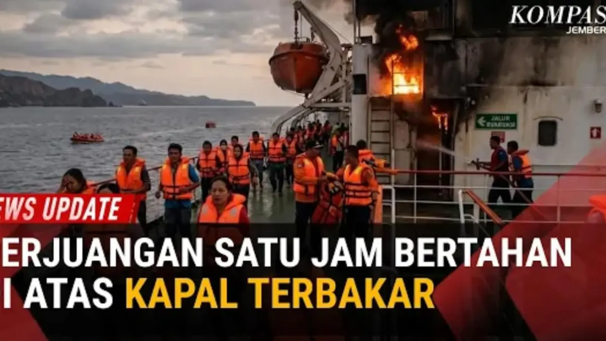 KMP Mutiara Sentosa 2 Terbakar di Perairan Sumenep: Ketegangan Penumpang dan Dugaan Absennya Sekoci