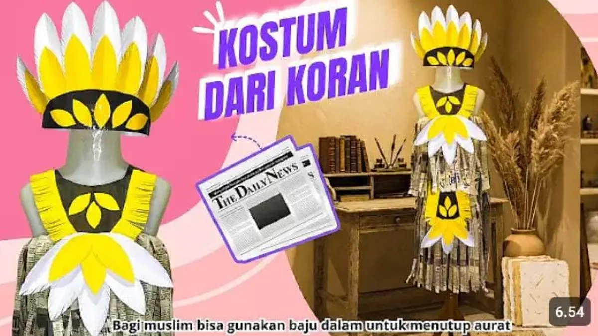 Kostum Kreatif dari Koran Bekas: Inovasi Murah untuk Karnaval Sekolah di Blitar