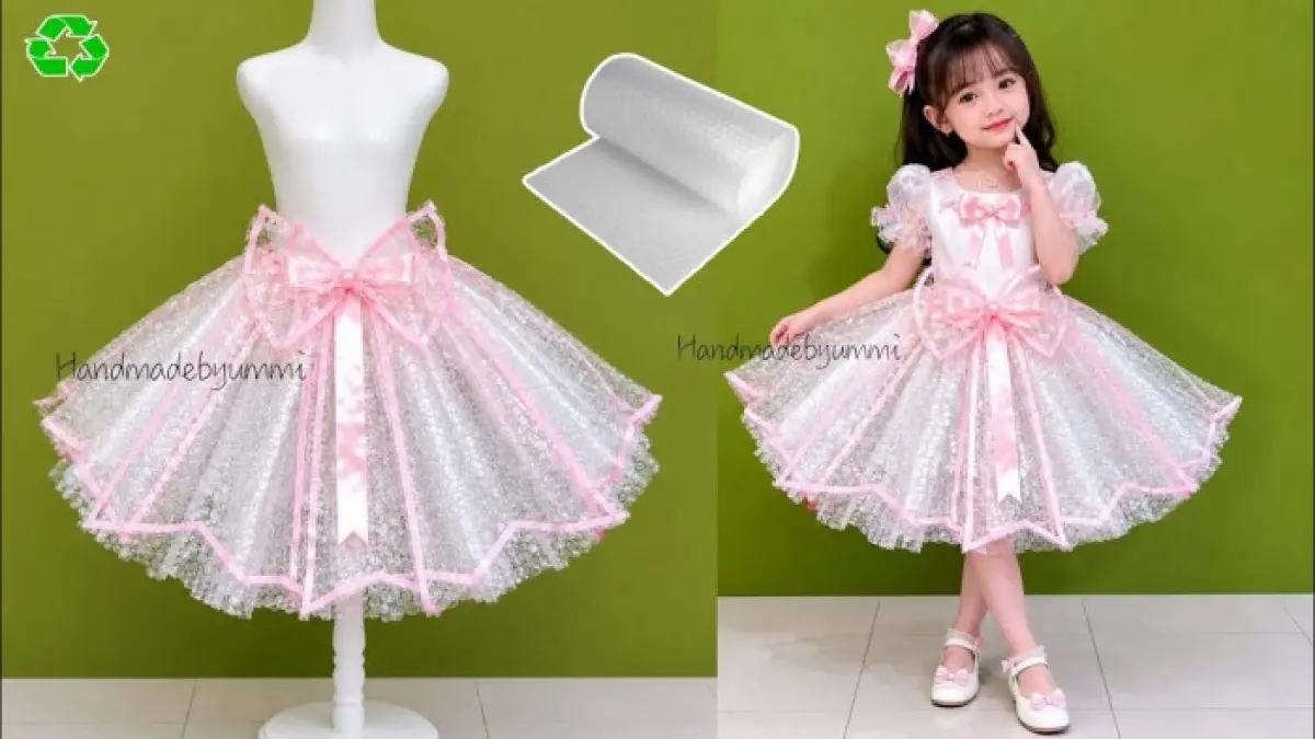 Kreasi Unik: Rok Bubble Wrap Bekas Sebagai Kostum Anak dengan Sentuhan Estetis