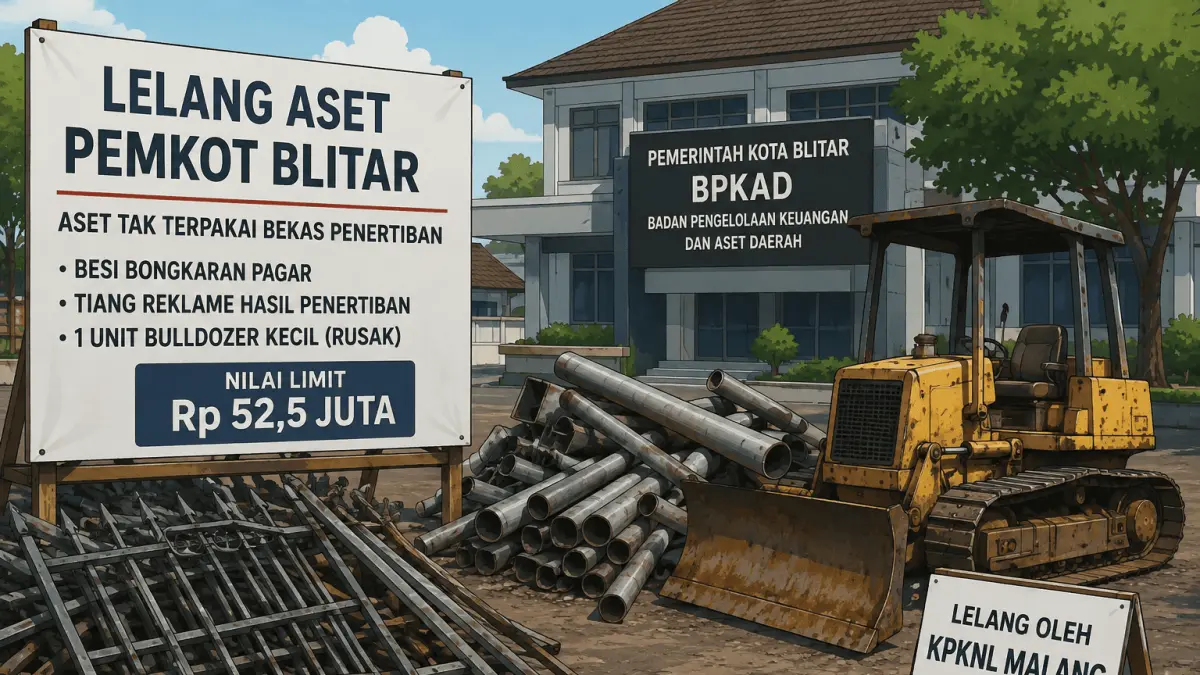 Lelang Aset Pemkot Blitar: Dapatkan Barang Bernilai Ekonomis Hingga Rp52,5 Juta