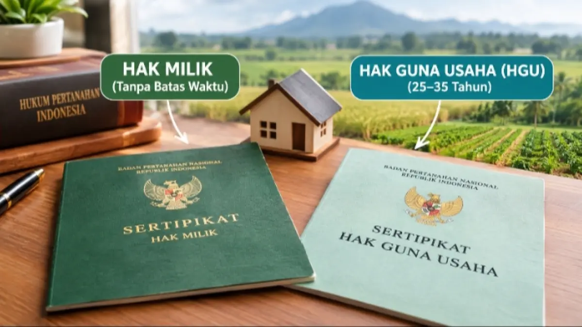 Memahami Perbedaan Hak Milik dan HGU dalam Hukum Pertanahan Indonesia: Panduan untuk Warga Blitar