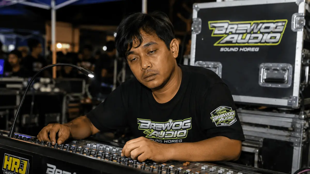 Memet Potensio: Teknisi Sound Horek Blitar yang Viral dengan Wajah Mengantuk