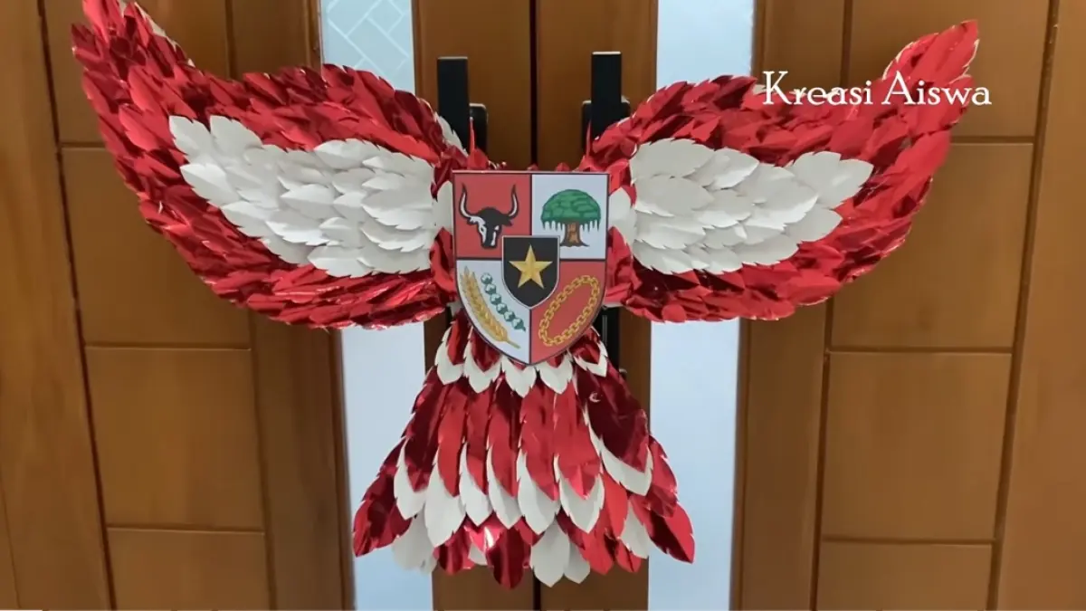 Mewujudkan Kreativitas Budaya: Replika Sayap Burung Garuda dari Kardus untuk Karnaval di Blitar