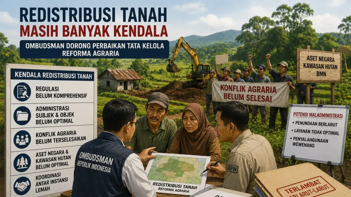 Ombudsman Dorong Perbaikan Tata Kelola Reforma Agraria di Blitar