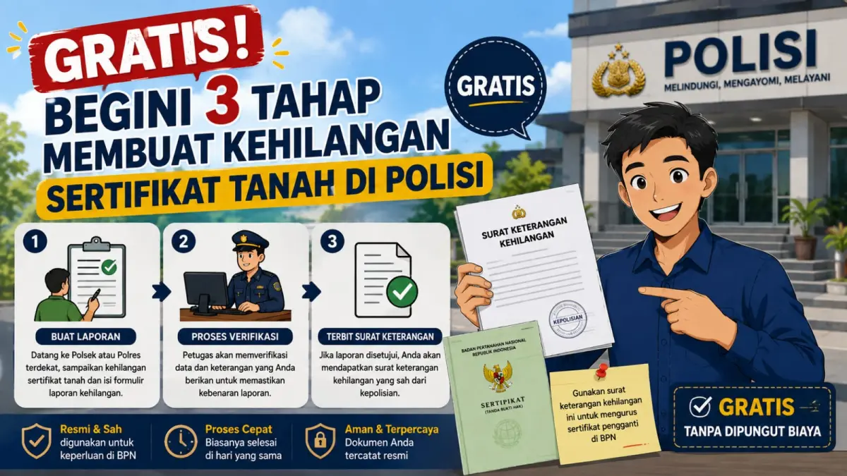 Panduan Lengkap: Cara Gratis Membuat Surat Kehilangan Sertifikat Tanah di Kantor Polisi