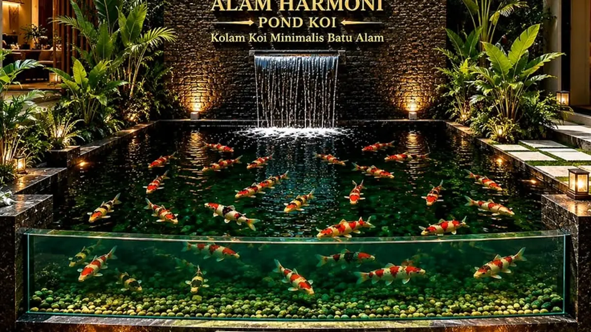 Panduan Lengkap Membuat Kolam Koi dengan Sistem Filter dan Air Mancur di Blitar