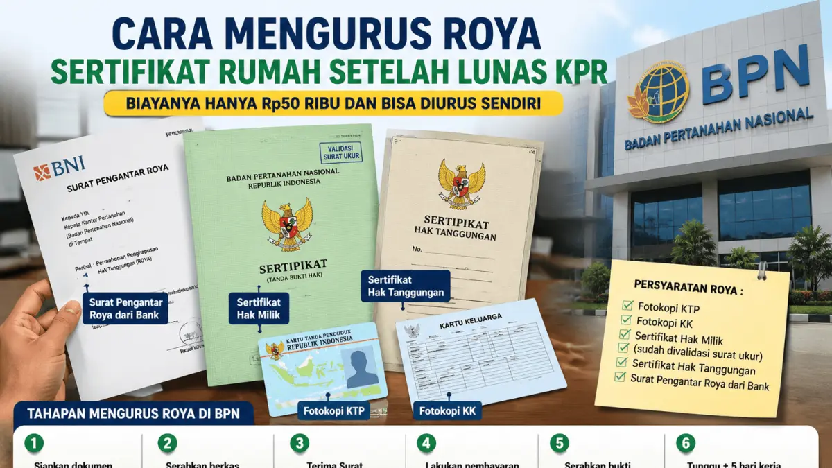 Panduan Lengkap Mengurus Surat Roya KPR di Blitar: Tahapan dan Dokumentasi yang Diperlukan
