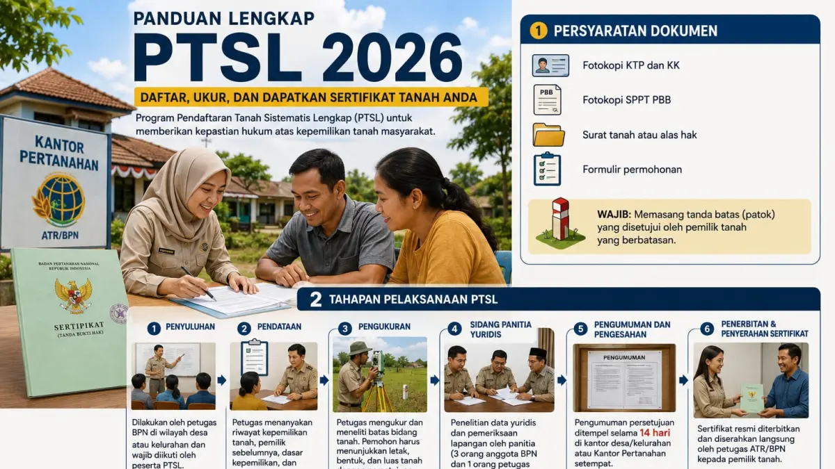 Panduan Lengkap PTSL 2026: Persyaratan, Tahapan, dan Proses Sertifikasi Tanah di Blitar
