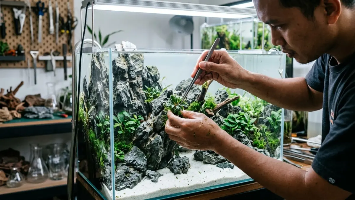 Panduan Praktis Membuat Aquascape Batu Sederhana untuk Penghobi di Blitar