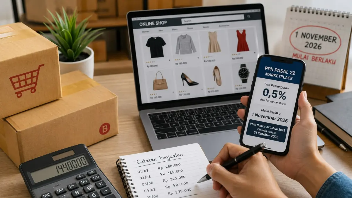 Pelaku Usaha Marketplace Dapat Waktu Tambahan Persiapkan Administrasi Pajak hingga November 2026
