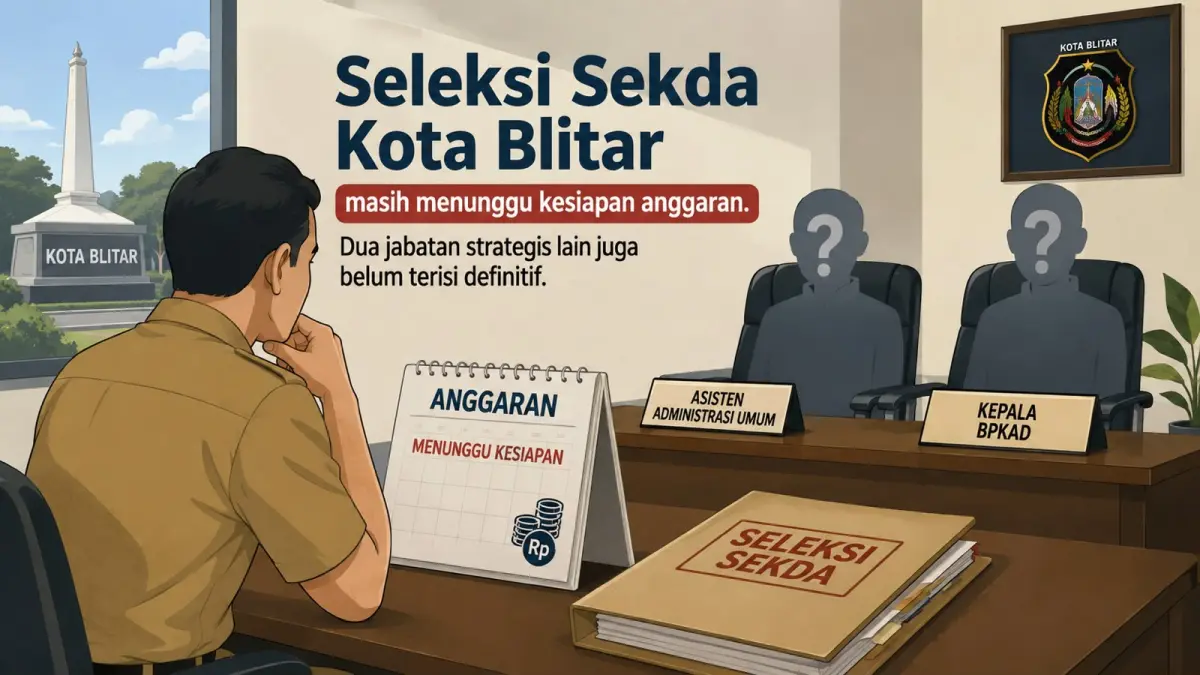 Pemerintah Kota Blitar Tunda Seleksi Sekda dan Dua Posisi Strategis Lainnya karena Kendala Anggaran
