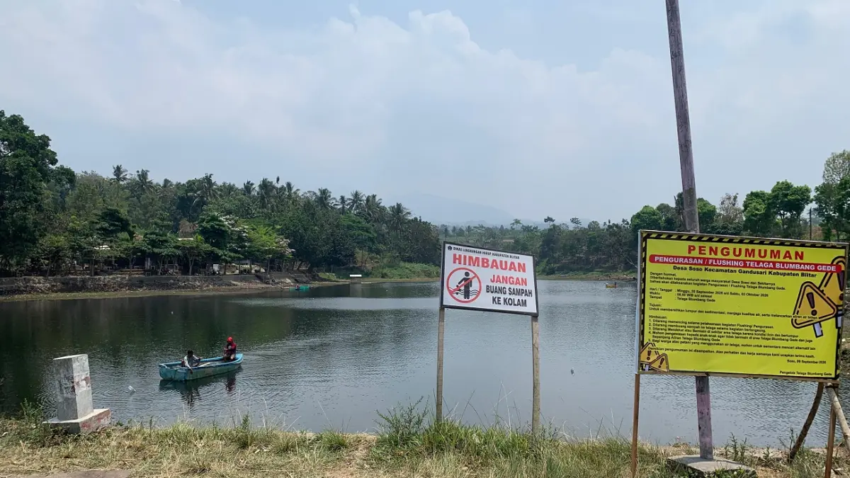 Pemkab Blitar Laksanakan Pengurasan Telaga Blumbang Gede dan Lestarikan Tradisi Gogoh Iwak