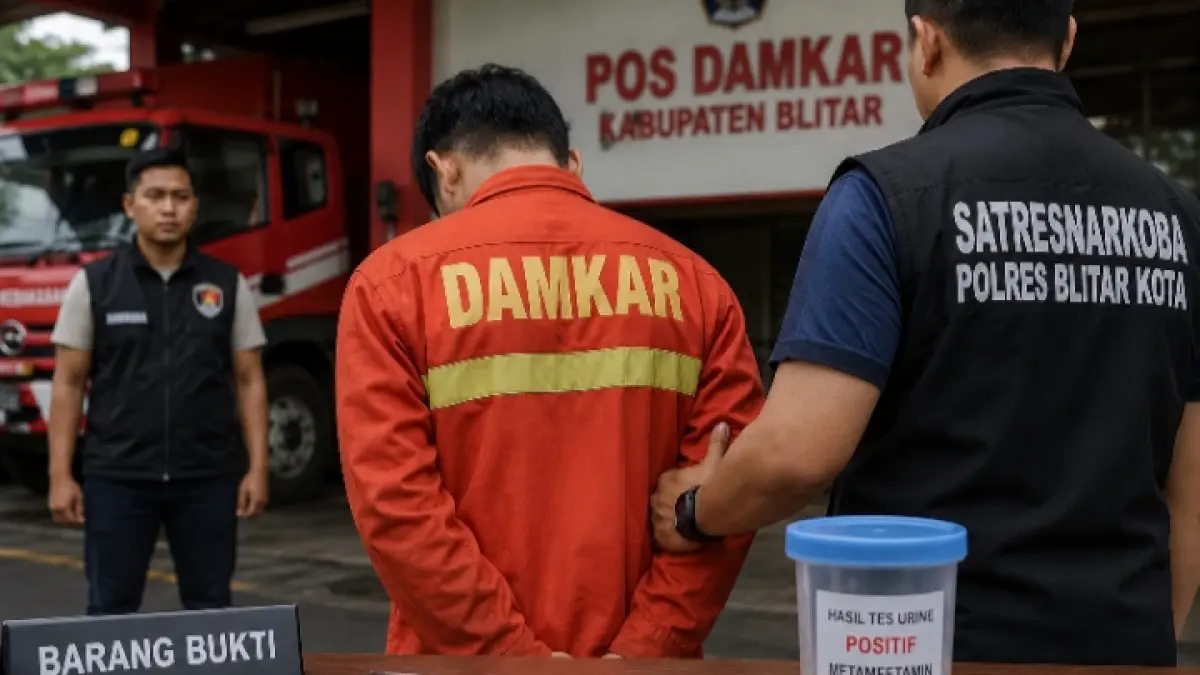 Penyalahgunaan Narkoba: Oknum PPPK Damkar Blitar Terlibat Kasus Penggunaan Sabu