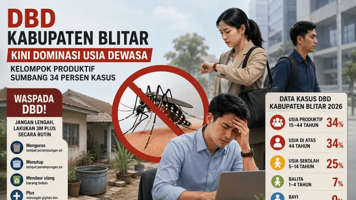 Pergeseran Kasus DBD di Kabupaten Blitar: Dewasa Kini Menjadi Kelompok Rentan