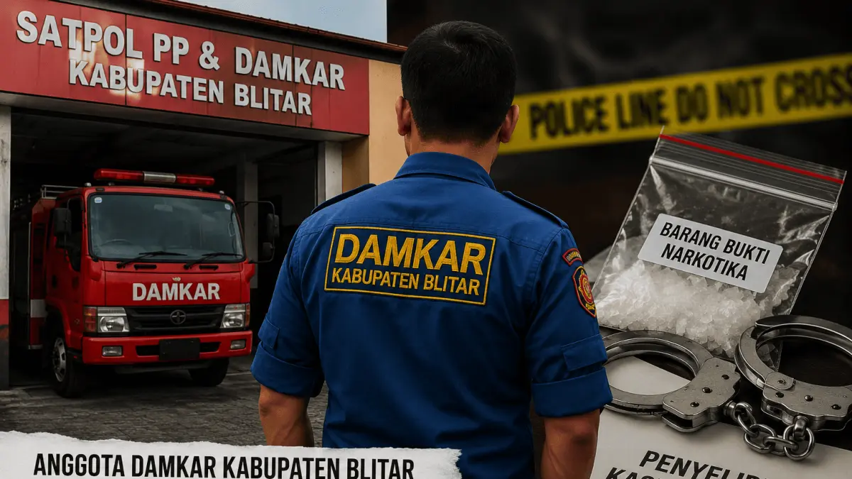 Pihak Damkar Blitar Tegaskan Anggotanya Tidak Terlibat Narkotika, Menunggu Keterangan Resmi