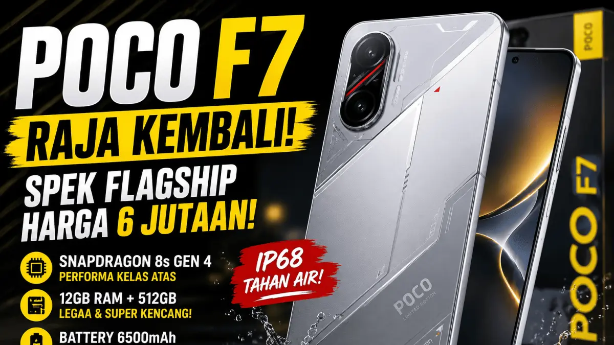 Poco F7: Smartphone Andalan dengan Snapdragon 8s Gen 4 dan Penyimpanan 512 GB di Harga Terjangkau
