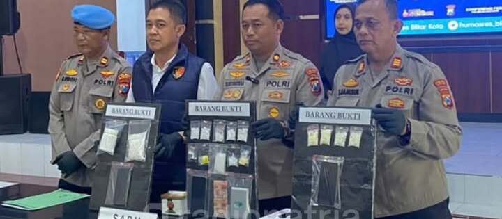 Polres Blitar Kota Amankan Lima Tersangka Narkoba Selama September 2026