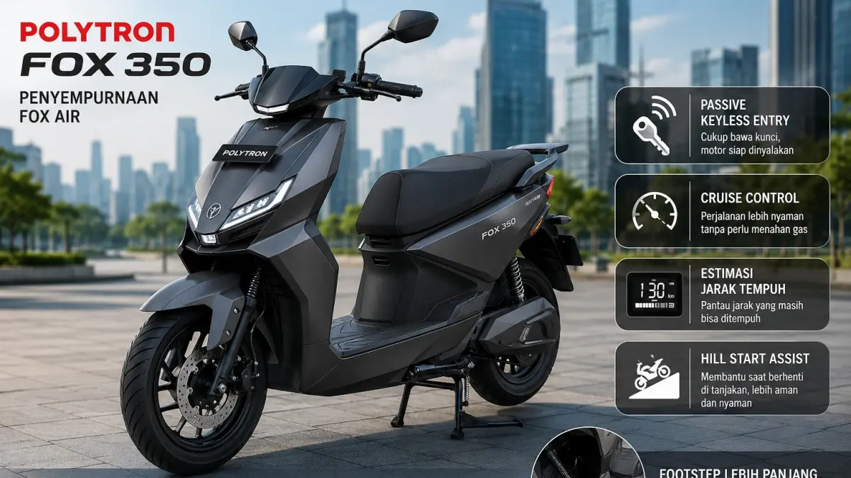 Polytron Fox 350: Inovasi Motor Listrik Dengan Fitur Canggih untuk Masyarakat Blitar