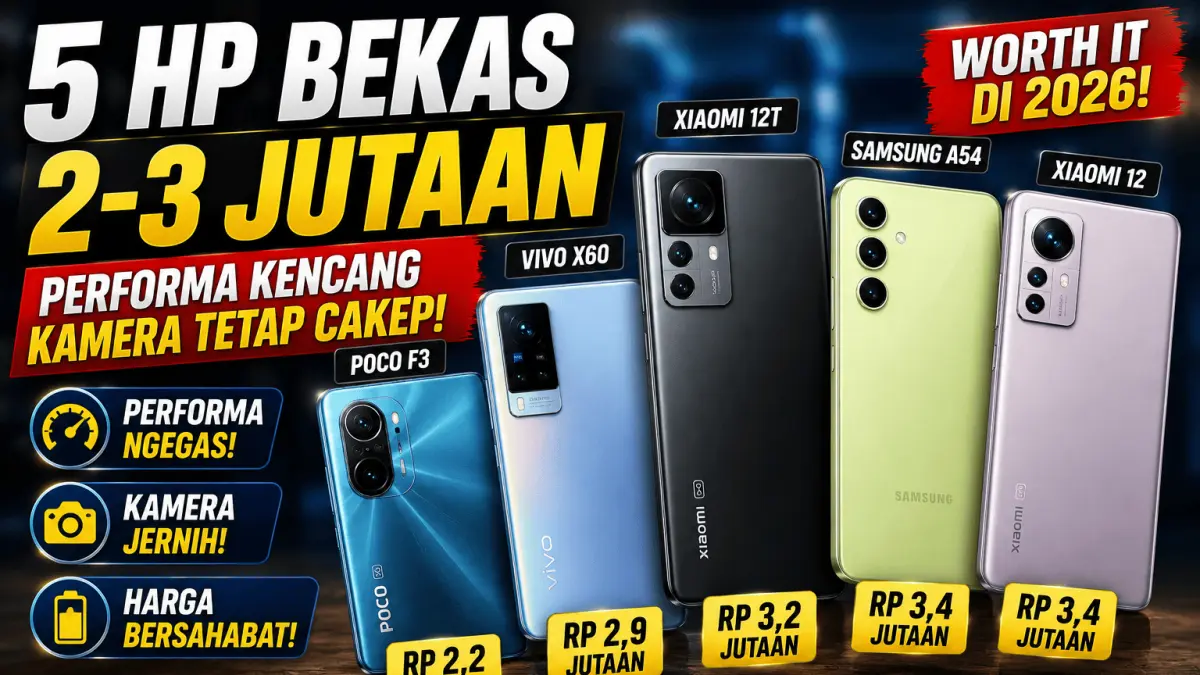 Rekomendasi 5 Ponsel Bekas Rp2-3 Jutaan dengan Performa dan Kamera Berkualitas bagi Masyarakat Blitar