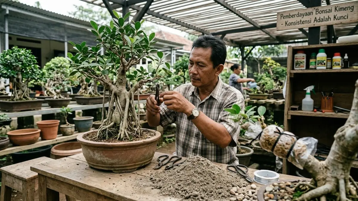 Teknik Efektif Budidaya Bonsai Kimeng: Peranan Pasir Sungai dan Perawatan Optimal