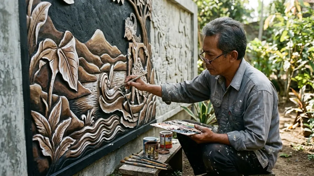 Teknik Pengecatan Relief Batu: Menciptakan Dimensi Melalui Gradasi Warna