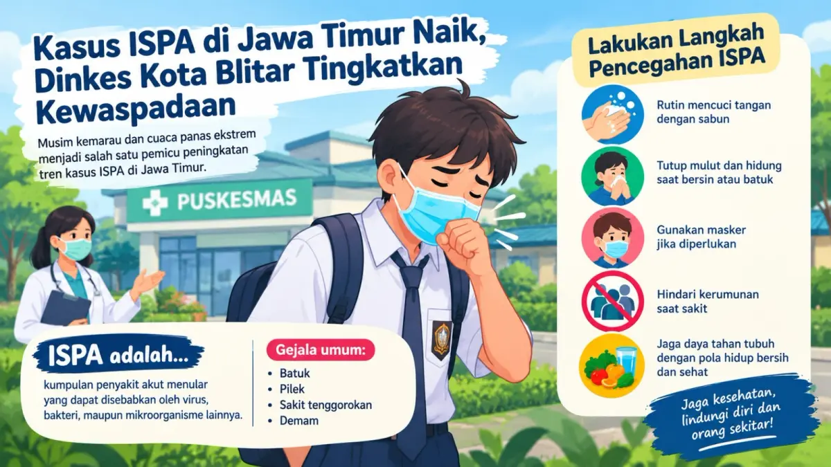 Tingkatkan Kewaspadaan Terhadap ISPA, Dinkes Kota Blitar Siapkan Langkah Preventif