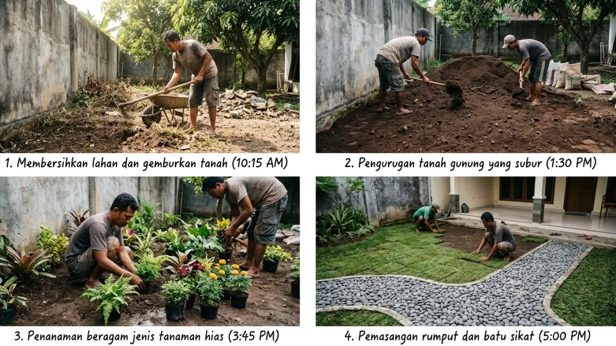Transformasi Lahan Kosong Menjadi Taman Indah: Proses Kreatif di Blitar