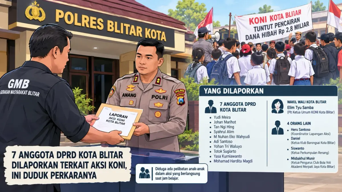 Tujuh Anggota DPRD Blitar Terjerat Masalah Aksi KONI, Pengawasan terhadap Keterlibatan Anak-Anak Jadi Sorotan