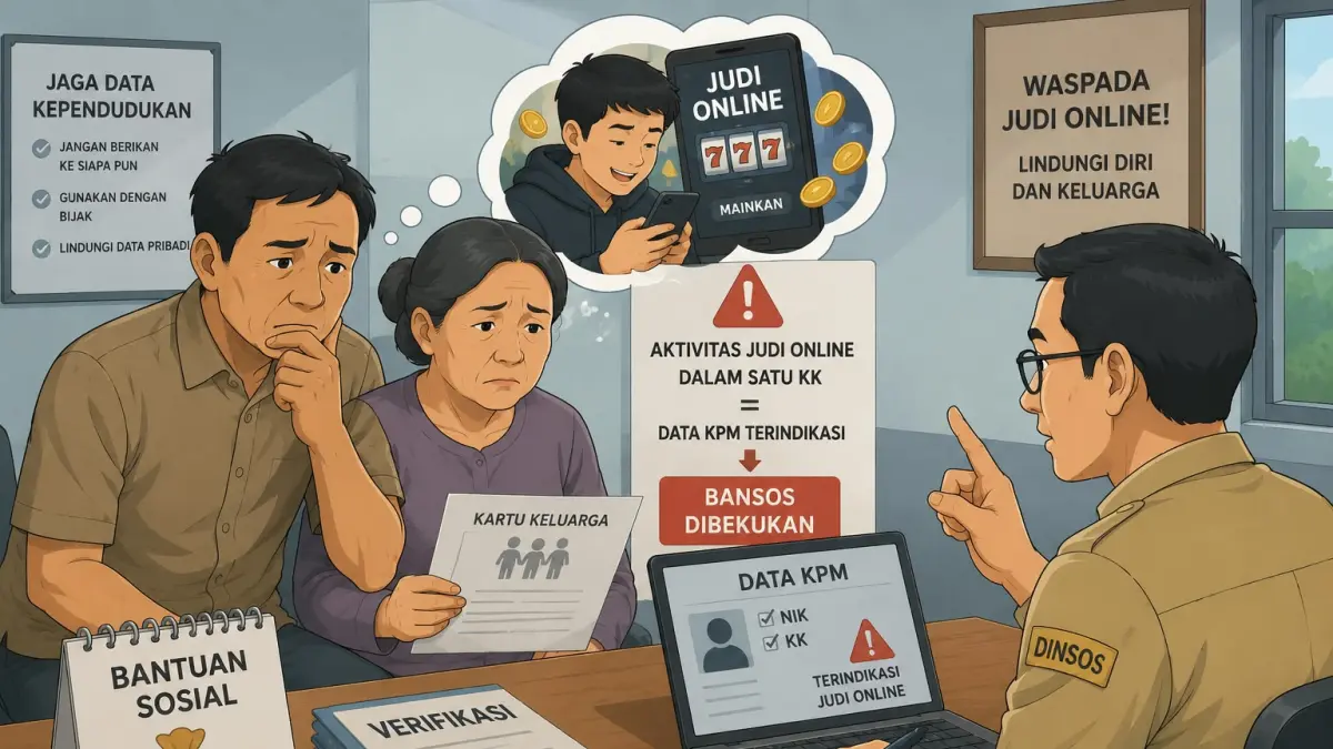 Waspada! Judi Online Dapat Membekukan Bansos Keluarga di Blitar