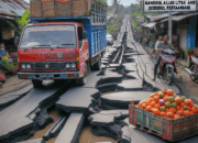 Akses Jalan di Kelurahan Bajang Rusak, Ganggu Lalu Lintas dan Distribusi Hasil Pertanian