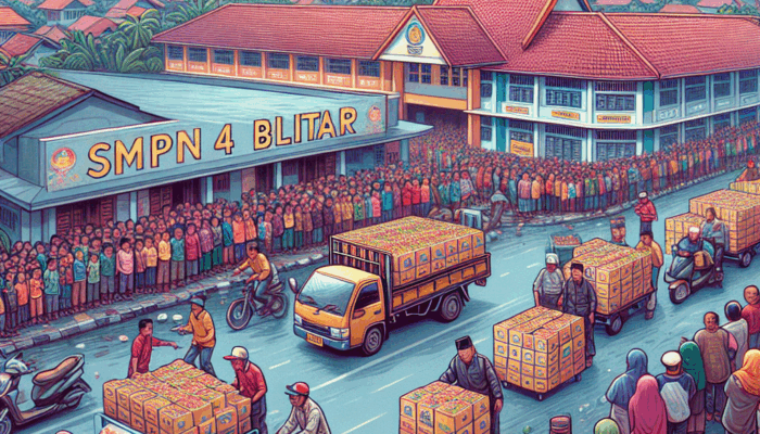 SMPN 4 Blitar Salurkan 850 Paket Makan Bergizi Gratis, Keterlambatan Sempat Terjadi
