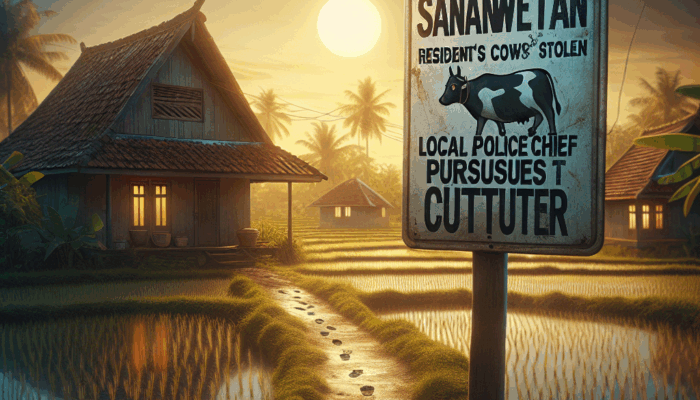 Sapi Warga Sananwetan Dicuri, Kapolsek Buru Pelaku