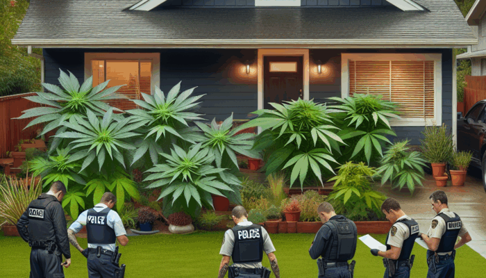 Polisi Temukan Budidaya Ganja di Halaman Rumah Pelaku di Blitar