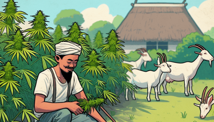 Pria Gandusari Tanam Ganja untuk Pakan Kambing, Temukan 820 Pohon di Rumahnya