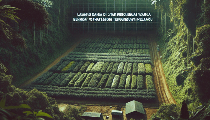 Ladang Ganja di Gandusari Tak Kecurigai Warga Berkat Strategi Tersembunyi Pelaku
